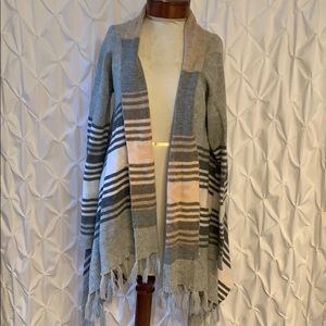 Peach and grey sweater size small